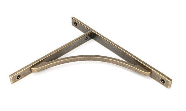 From The Anvil - Burnished Brass Apperley Shelf Bracket (260mm x 200mm)