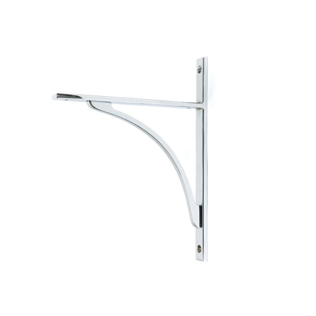 From The Anvil - Polished Chrome Apperley Shelf Bracket (260mm x 200mm) | Sku. 51129 | Trade Door Handles.