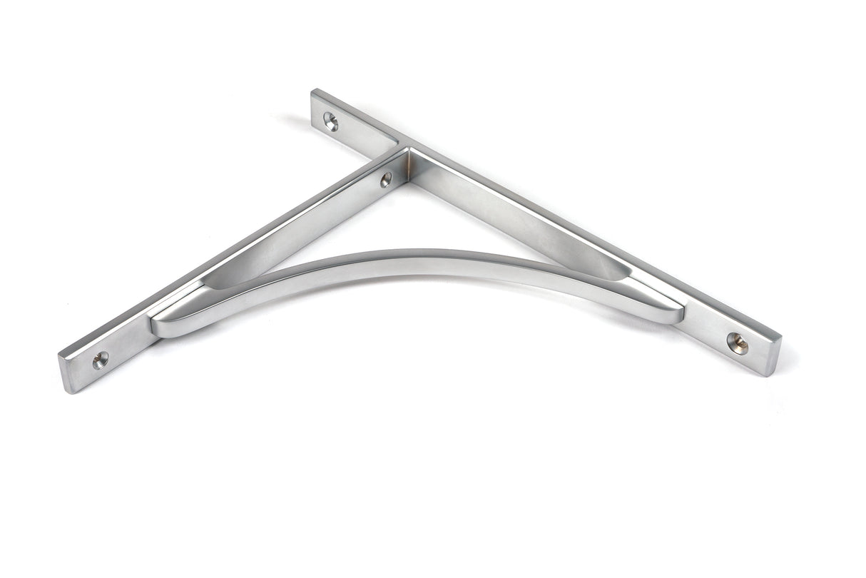 From The Anvil - Satin Chrome Apperley Shelf Bracket (260mm x 200mm) | Sku. 51130 | Trade Door Handles.