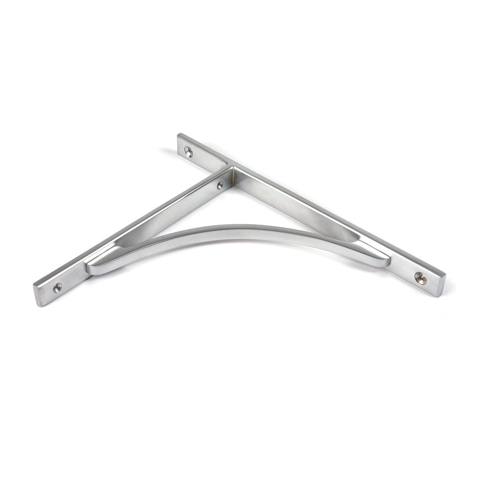 From The Anvil - Satin Chrome Apperley Shelf Bracket (260mm x 200mm) | Sku. 51130 | Trade Door Handles.