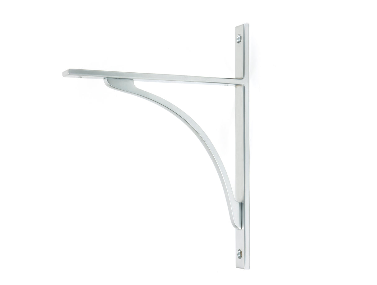 From The Anvil - Satin Chrome Apperley Shelf Bracket (260mm x 200mm) | Sku. 51130 | Trade Door Handles.