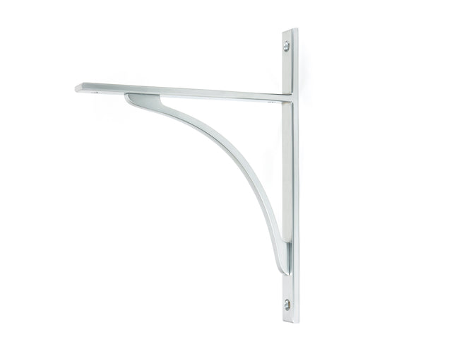 From The Anvil - Satin Chrome Apperley Shelf Bracket (260mm x 200mm) | Sku. 51130 | Trade Door Handles.
