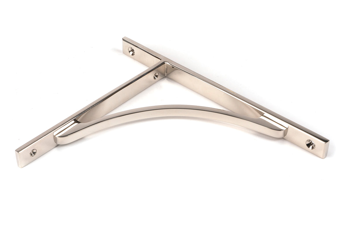 From The Anvil - Polished Nickel Apperley Shelf Bracket (260mm x 200mm) | Sku. 51131 | Trade Door Handles.