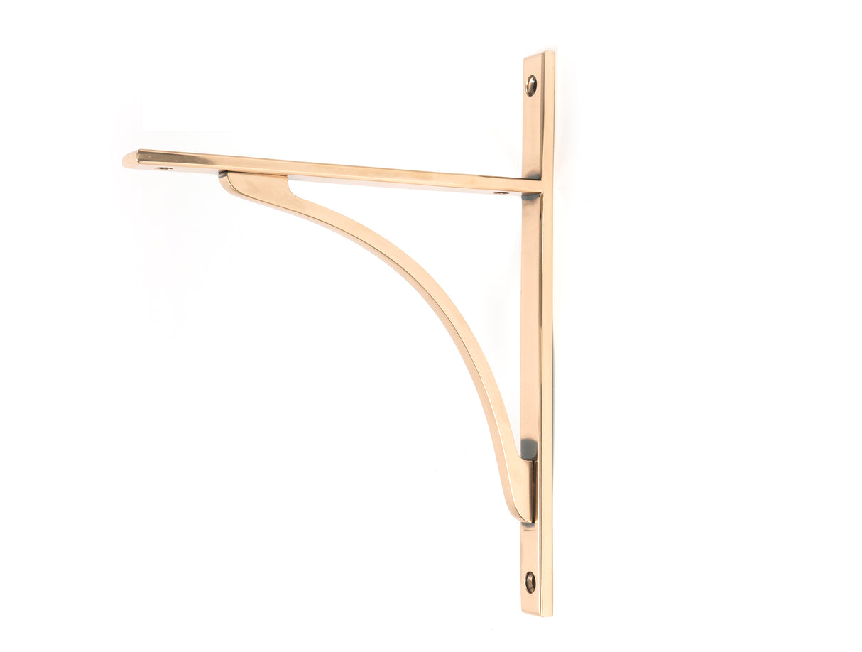 From The Anvil - Polished Bronze Apperley Shelf Bracket (260mm x 200mm) | Sku. 51133 | Trade Door Handles.