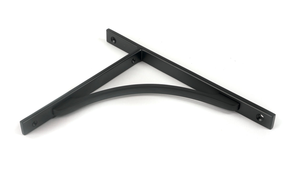 From The Anvil - Matt Black Apperley Shelf Bracket (260mm x 200mm) | Sku. 51134 | Trade Door Handles.
