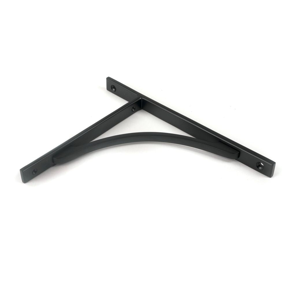 From The Anvil - Matt Black Apperley Shelf Bracket (260mm x 200mm) | Sku. 51134 | Trade Door Handles.