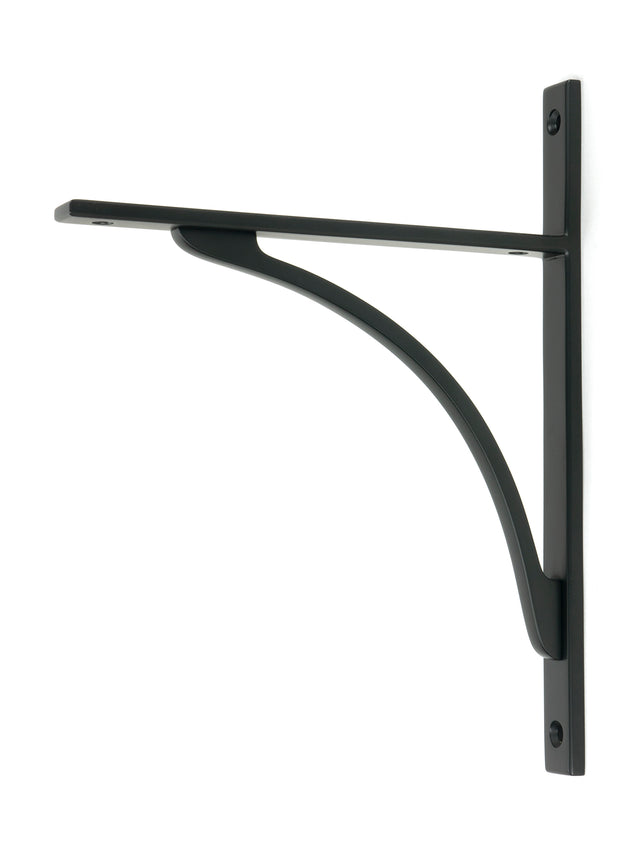 From The Anvil - Matt Black Apperley Shelf Bracket (260mm x 200mm) | Sku. 51134 | Trade Door Handles.