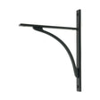 From The Anvil - Matt Black Apperley Shelf Bracket (260mm x 200mm) | Sku. 51134 | Trade Door Handles.