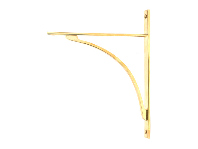 From The Anvil - Polished Brass Apperley Shelf Bracket (314mm x 250mm) | Sku. 51135 | Trade Door Handles.