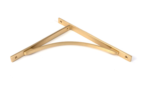 From The Anvil - Satin Brass Apperley Shelf Bracket (314mm x 250mm) | Sku. 51137 | Trade Door Handles.