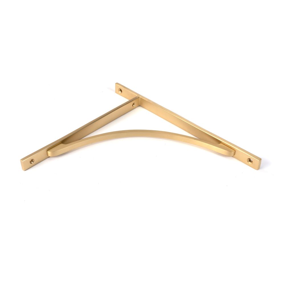 From The Anvil - Satin Brass Apperley Shelf Bracket (314mm x 250mm) | Sku. 51137 | Trade Door Handles.