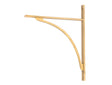 From The Anvil - Satin Brass Apperley Shelf Bracket (314mm x 250mm) | Sku. 51137 | Trade Door Handles.