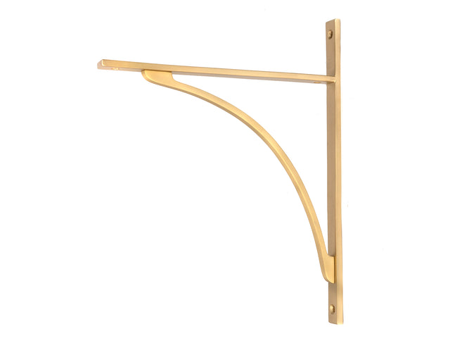 From The Anvil - Satin Brass Apperley Shelf Bracket (314mm x 250mm) | Sku. 51137 | Trade Door Handles.
