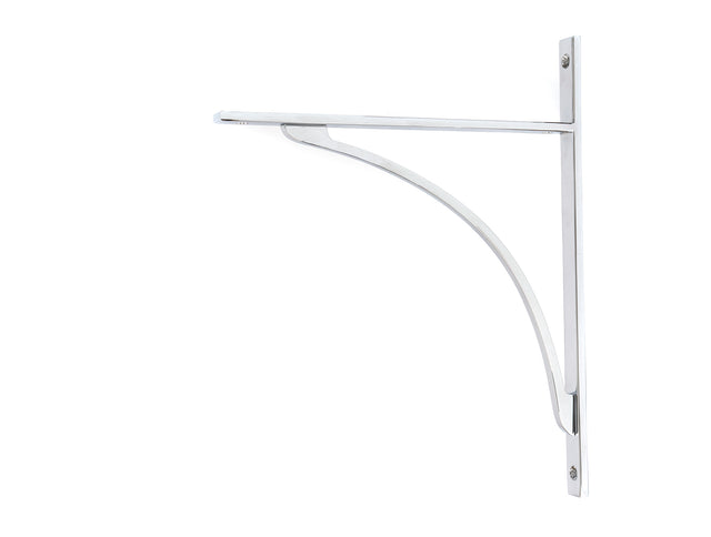 From The Anvil - Polished Chrome Apperley Shelf Bracket (314mm x 250mm) | Sku. 51139 | Trade Door Handles.
