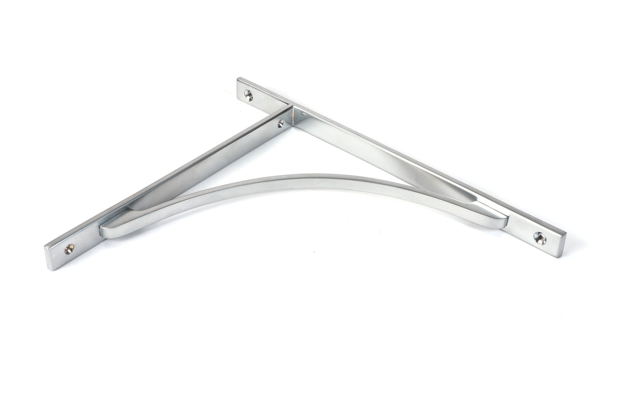 From The Anvil - Satin Chrome Apperley Shelf Bracket (314mm x 250mm) | Sku. 51140 | Trade Door Handles.