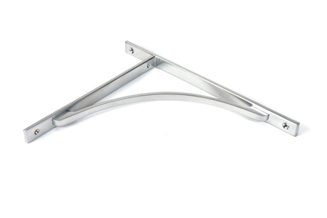 From The Anvil - Satin Chrome Apperley Shelf Bracket (314mm x 250mm) | Sku. 51140 | Trade Door Handles.