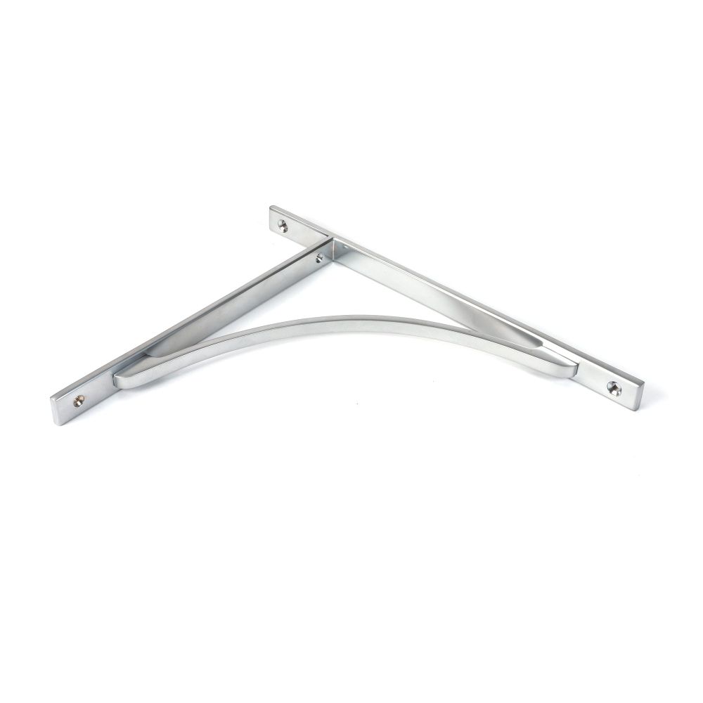 From The Anvil - Satin Chrome Apperley Shelf Bracket (314mm x 250mm) | Sku. 51140 | Trade Door Handles.