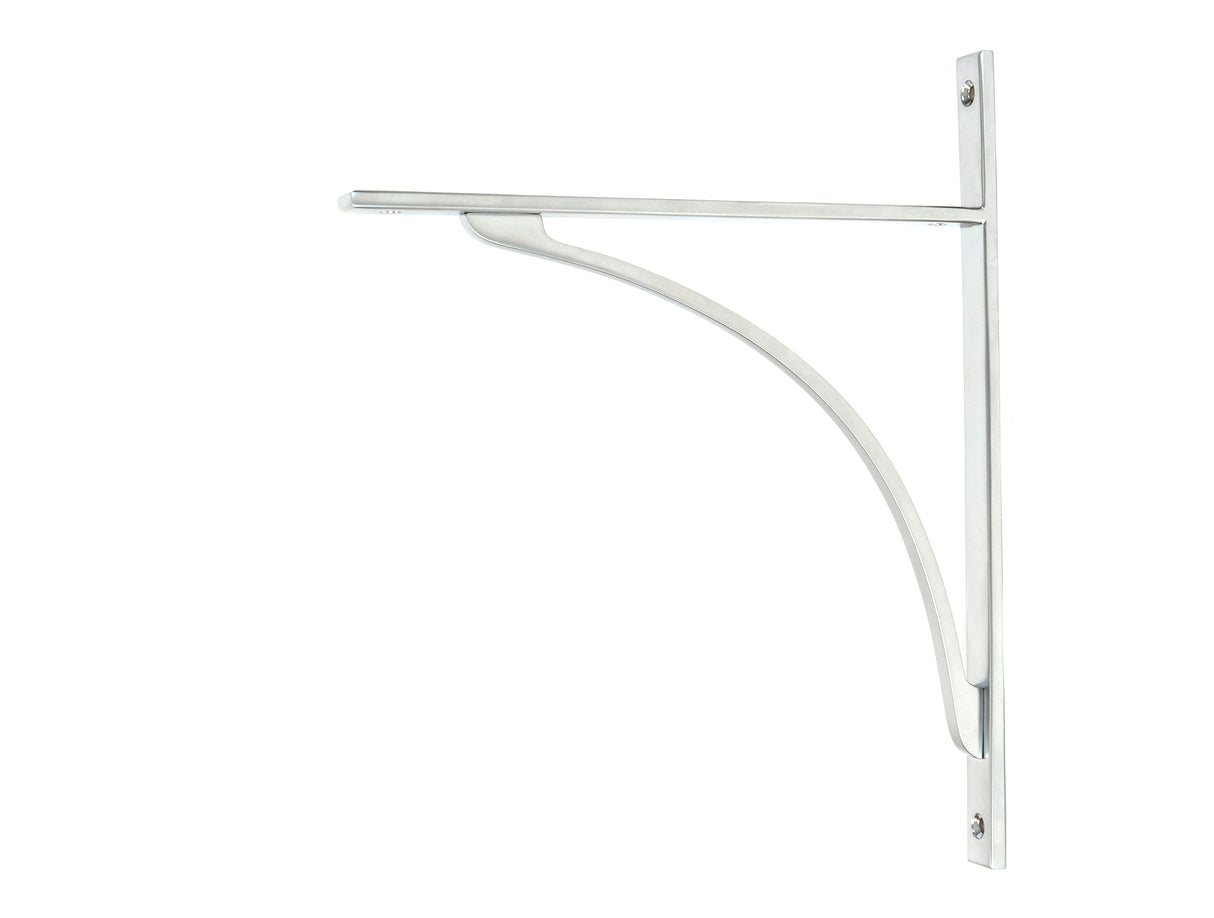 From The Anvil - Satin Chrome Apperley Shelf Bracket (314mm x 250mm) | Sku. 51140 | Trade Door Handles.