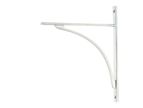 From The Anvil - Satin Chrome Apperley Shelf Bracket (314mm x 250mm) | Sku. 51140 | Trade Door Handles.