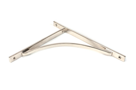 From The Anvil - Polished Nickel Apperley Shelf Bracket (314mm x 250mm) | Sku. 51141 | Trade Door Handles.