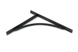From The Anvil - Matt Black Apperley Shelf Bracket (314mm x 250mm) | Sku. 51144 | Trade Door Handles.