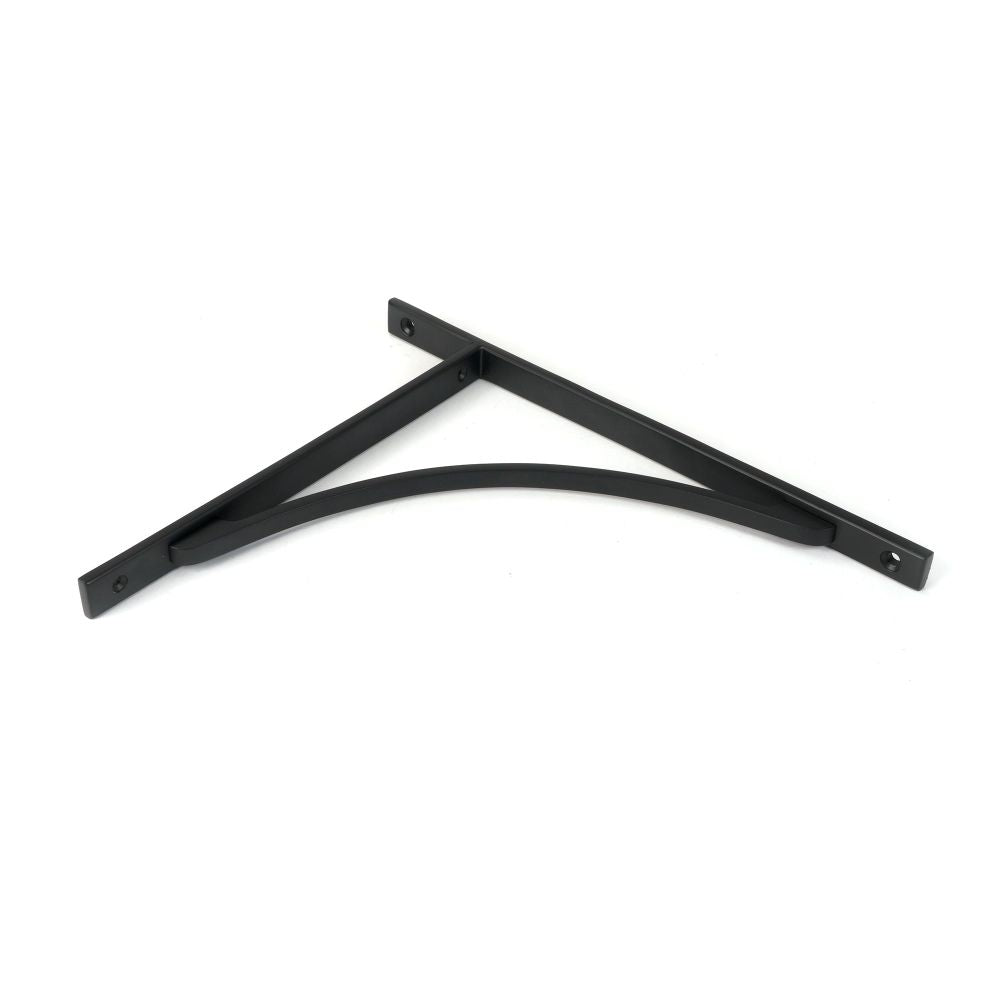 From The Anvil - Matt Black Apperley Shelf Bracket (314mm x 250mm) | Sku. 51144 | Trade Door Handles.