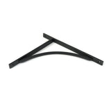 From The Anvil - Matt Black Apperley Shelf Bracket (314mm x 250mm) | Sku. 51144 | Trade Door Handles.
