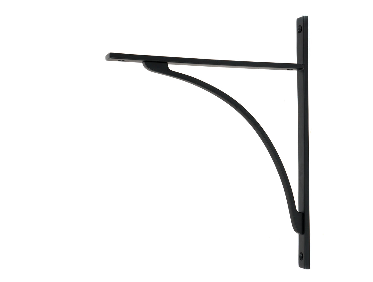 From The Anvil - Matt Black Apperley Shelf Bracket (314mm x 250mm) | Sku. 51144 | Trade Door Handles.