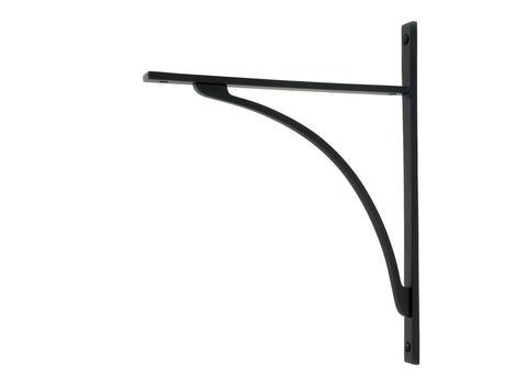 From The Anvil - Matt Black Apperley Shelf Bracket (314mm x 250mm) | Sku. 51144 | Trade Door Handles.