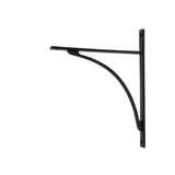 From The Anvil - Matt Black Apperley Shelf Bracket (314mm x 250mm) | Sku. 51144 | Trade Door Handles.