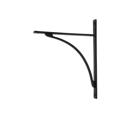 From The Anvil - Matt Black Apperley Shelf Bracket (314mm x 250mm) | Sku. 51144 | Trade Door Handles.