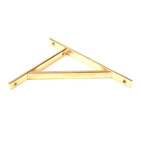 From The Anvil - Polished Brass Chalfont Shelf Bracket (260mm x 200mm) | Sku. 51145 | Trade Door Handles.