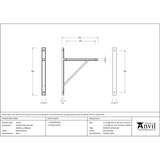 From The Anvil - Polished Brass Chalfont Shelf Bracket (260mm x 200mm) | Sku. 51145 | Trade Door Handles.