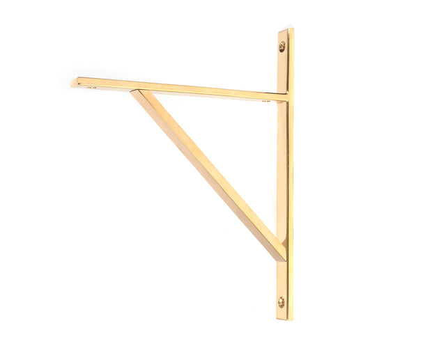 From The Anvil - Polished Brass Chalfont Shelf Bracket (260mm x 200mm) | Sku. 51145 | Trade Door Handles.