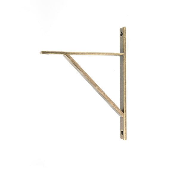 This is an image of From The Anvil - Burnished Brass Chalfont Shelf Bracket (260mm x 200mm) available to order from Trade Door Handles in Kendal.