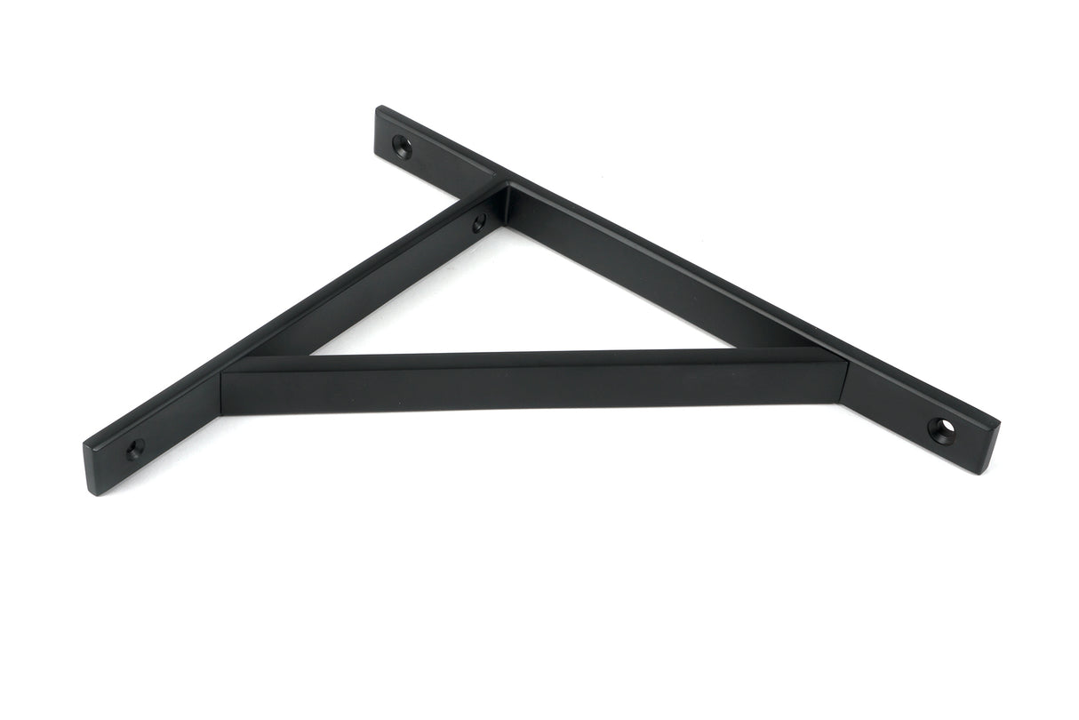 From The Anvil - Matt Black Chalfont Shelf Bracket (260mm x 200mm) | Sku. 51154 | Trade Door Handles.