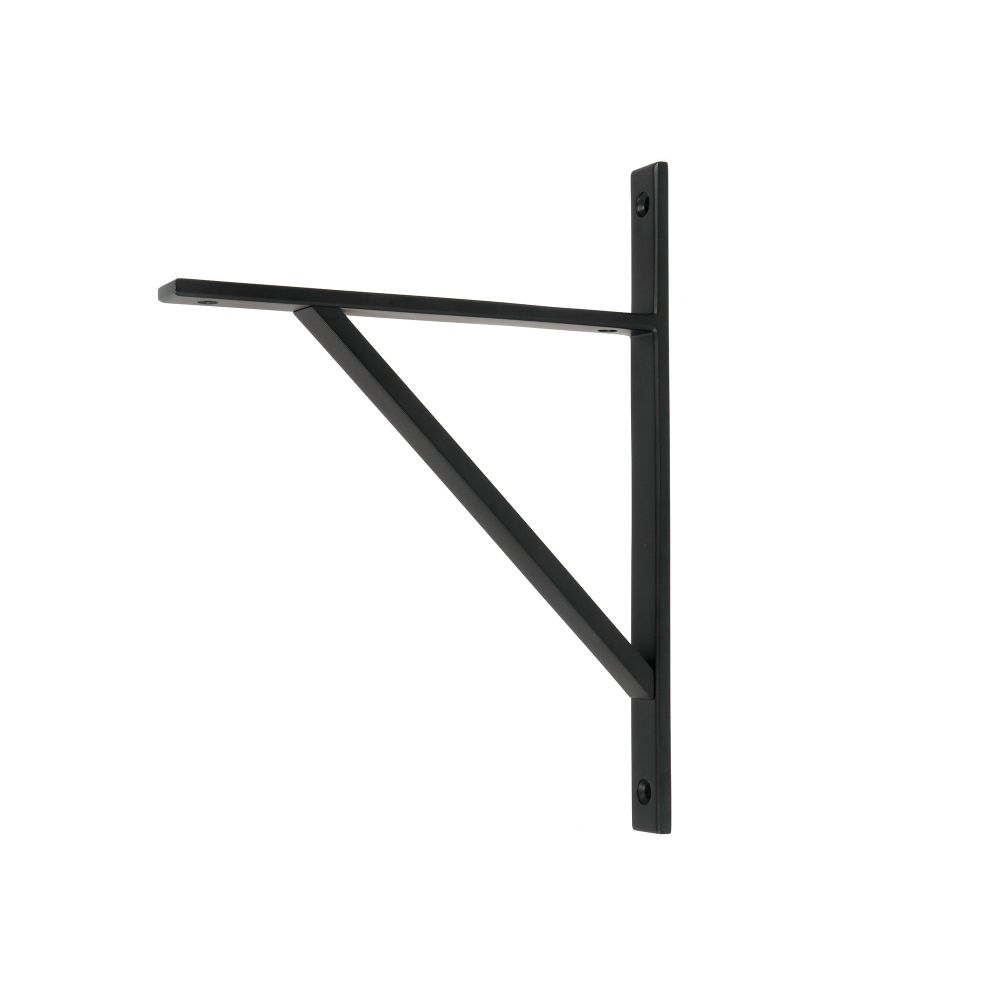 From The Anvil - Matt Black Chalfont Shelf Bracket (260mm x 200mm) | Sku. 51154 | Trade Door Handles.