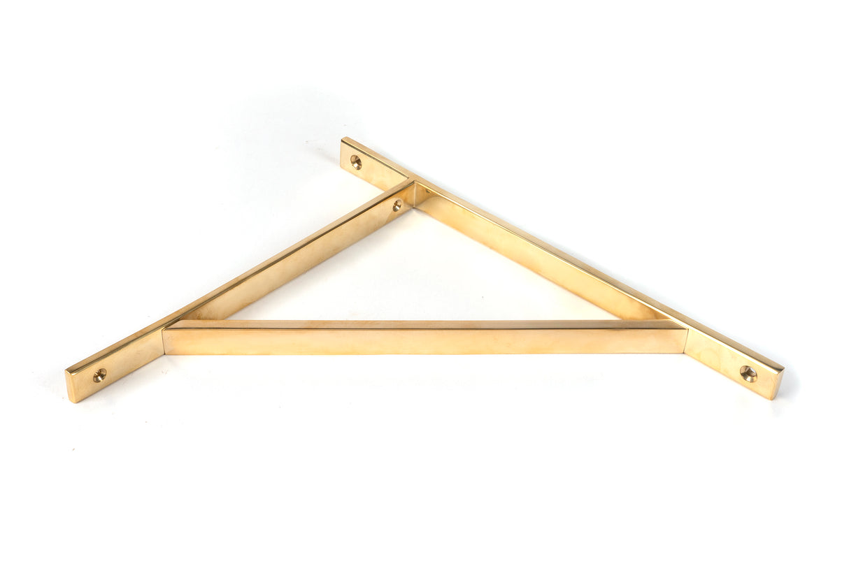 From The Anvil - Polished Brass Chalfont Shelf Bracket (314mm x 250mm) | Sku. 51155 | Trade Door Handles.