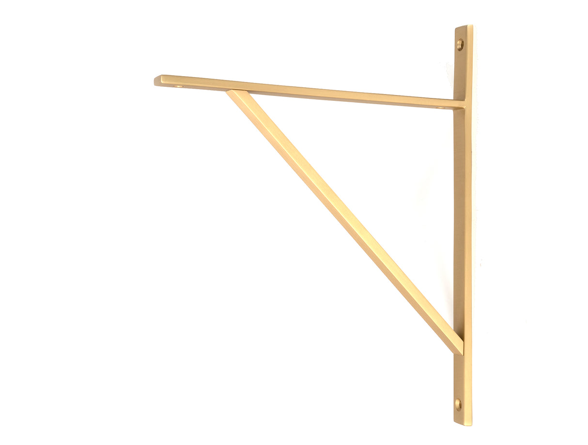 From The Anvil - Satin Brass Chalfont Shelf Bracket (314mm x 250mm) | Sku. 51157 | Trade Door Handles.