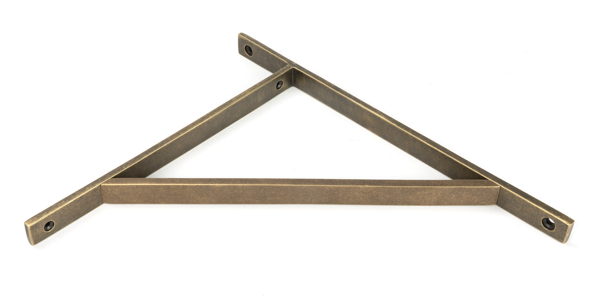 From The Anvil - Burnished Brass Chalfont Shelf Bracket (314mm x 250mm) | Sku. 51158 | Trade Door Handles.