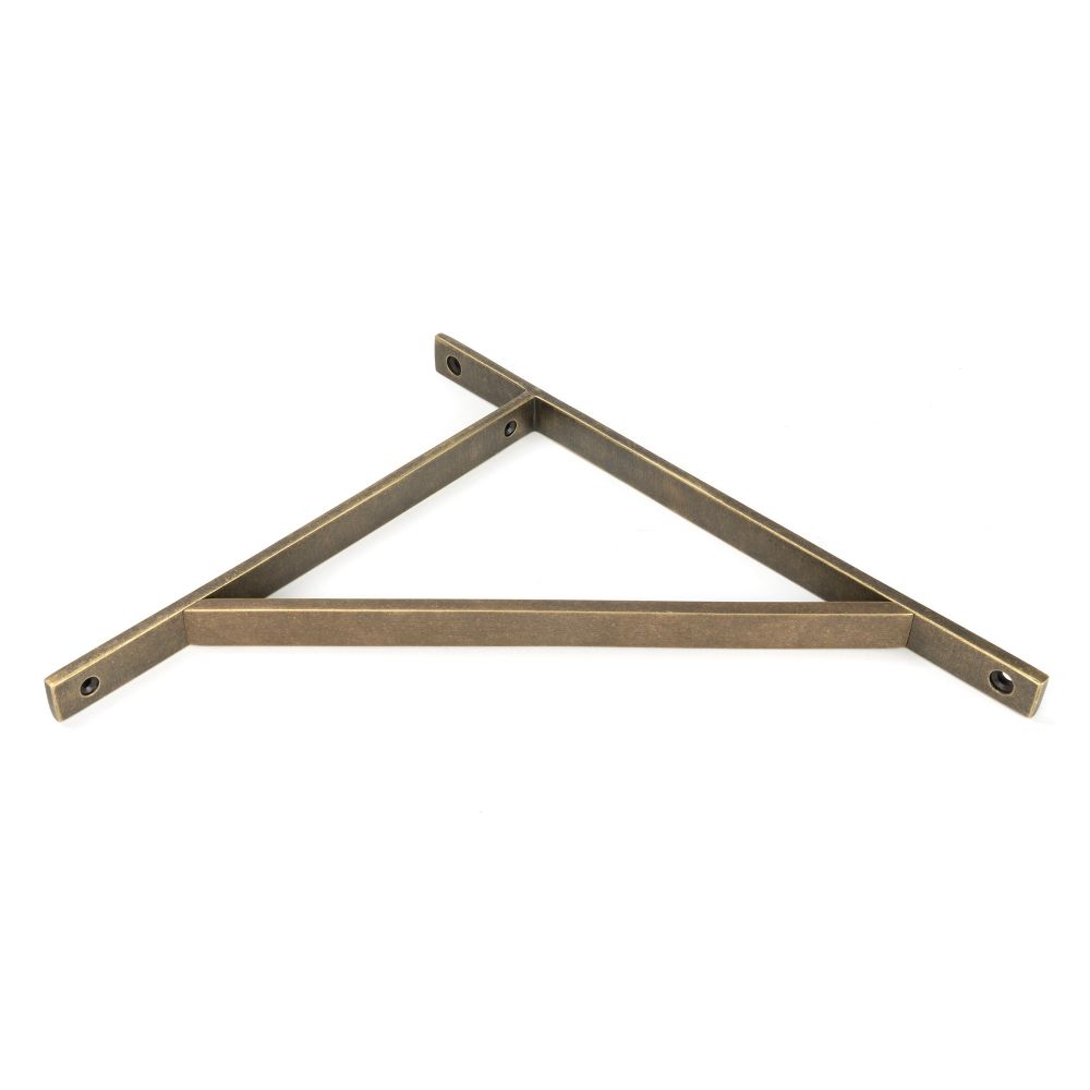 From The Anvil - Burnished Brass Chalfont Shelf Bracket (314mm x 250mm) | Sku. 51158 | Trade Door Handles.