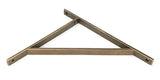 From The Anvil - Burnished Brass Chalfont Shelf Bracket (314mm x 250mm)