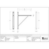 From The Anvil - Polished Chrome Chalfont Shelf Bracket (314mm x 250mm) | Sku. 51159 | Trade Door Handles.