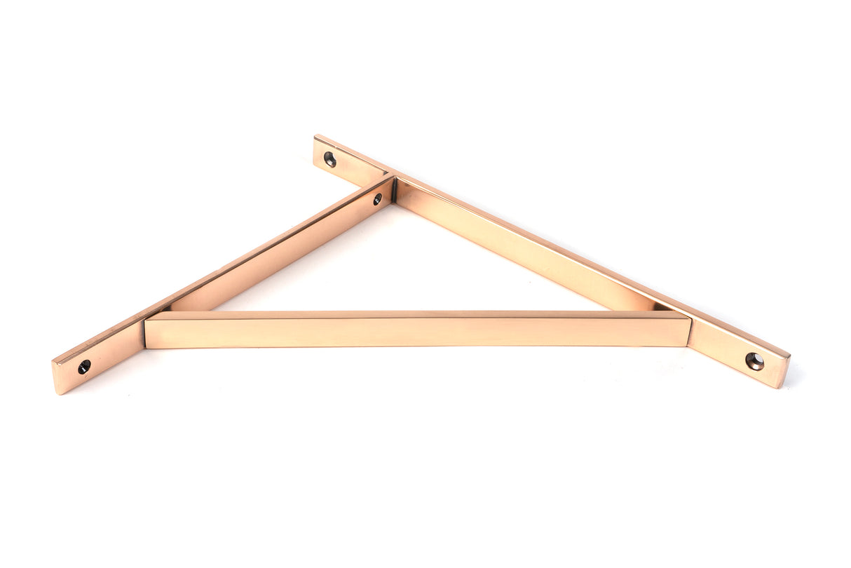 From The Anvil - Polished Bronze Chalfont Shelf Bracket (314mm x 250mm) | Sku. 51163 | Trade Door Handles.