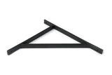 From The Anvil - Matt Black Chalfont Shelf Bracket (314mm x 250mm) | Sku. 51164 | Trade Door Handles.