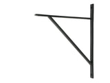 From The Anvil - Matt Black Chalfont Shelf Bracket (314mm x 250mm) | Sku. 51164 | Trade Door Handles.