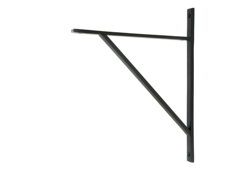 From The Anvil - Matt Black Chalfont Shelf Bracket (314mm x 250mm) | Sku. 51164 | Trade Door Handles.