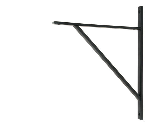 From The Anvil - Matt Black Chalfont Shelf Bracket (314mm x 250mm) | Sku. 51164 | Trade Door Handles.