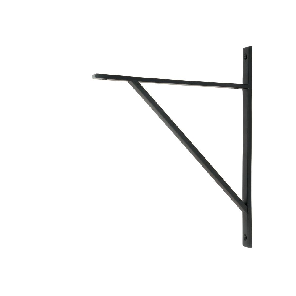 From The Anvil - Matt Black Chalfont Shelf Bracket (314mm x 250mm) | Sku. 51164 | Trade Door Handles.