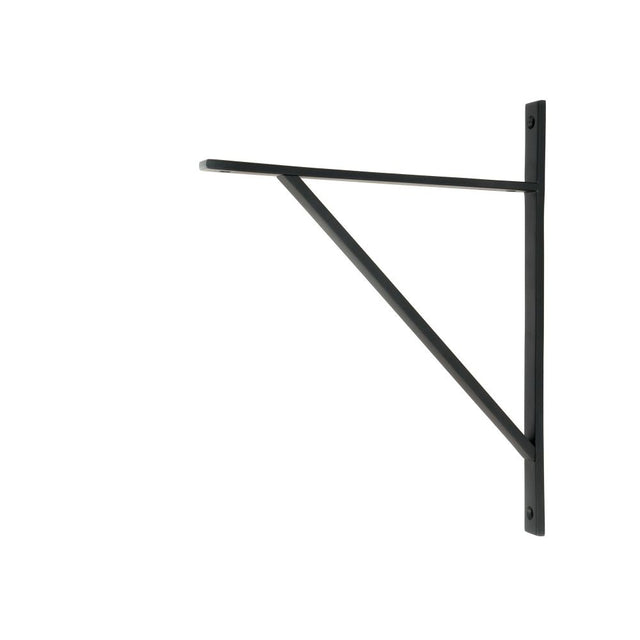 From The Anvil - Matt Black Chalfont Shelf Bracket (314mm x 250mm) | Sku. 51164 | Trade Door Handles.